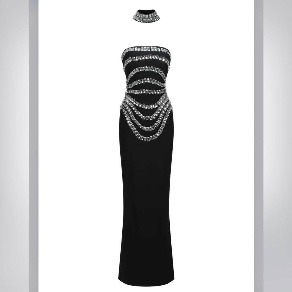 Wanda sleeveless diamond bandage